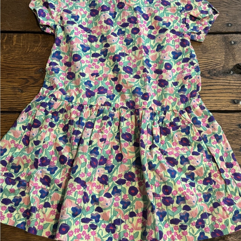 Floral tea Kids Dress - Multicolor